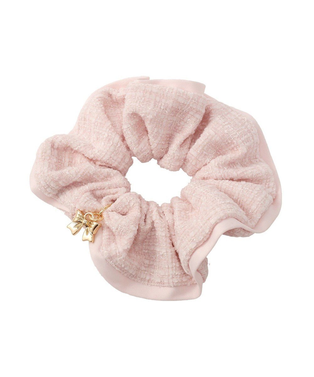 Maison de FLEUR ツイードリボンシュシュ 