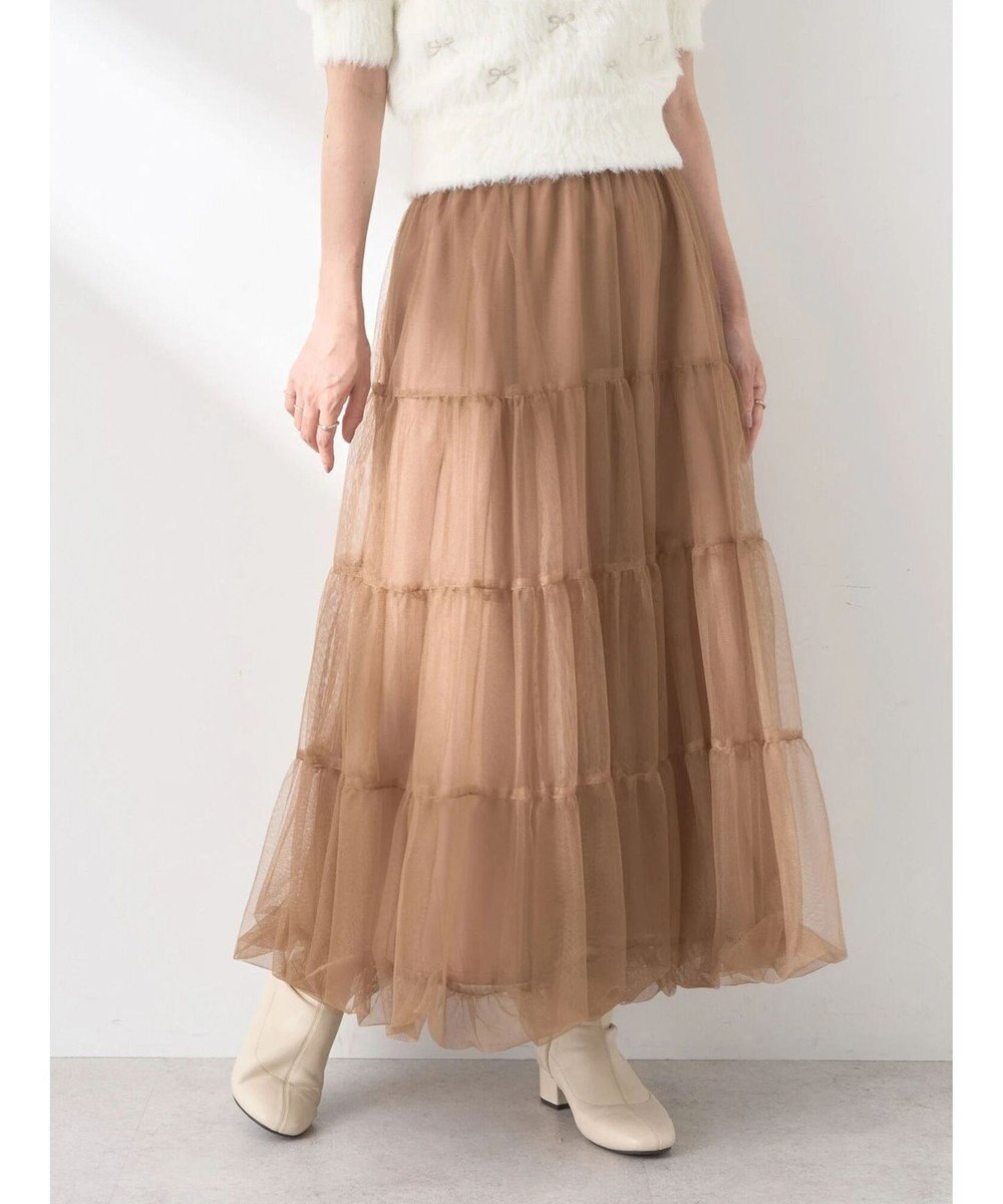 earth music&ecology チュールバルーンスカート 