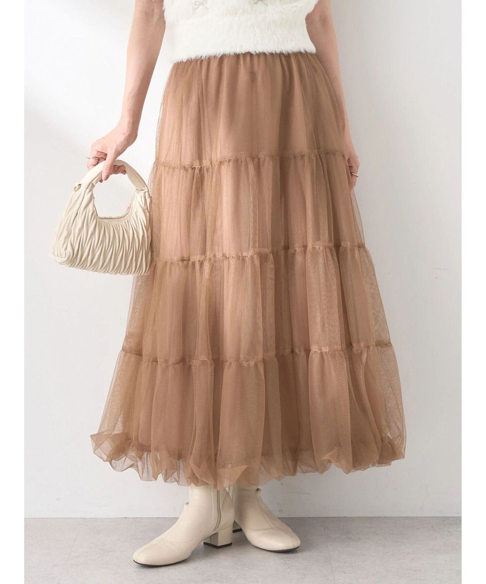earth music&ecology チュールバルーンスカート 