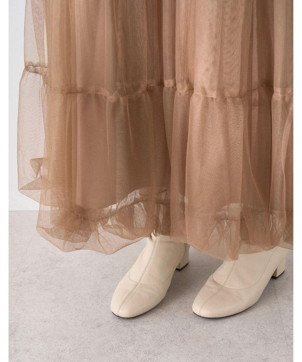 earth music&ecology チュールバルーンスカート 