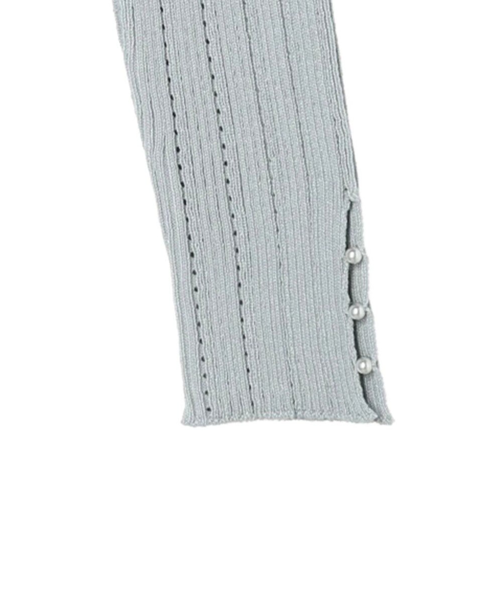 earth music&ecology ランダムリブパールニットプルオーバー 