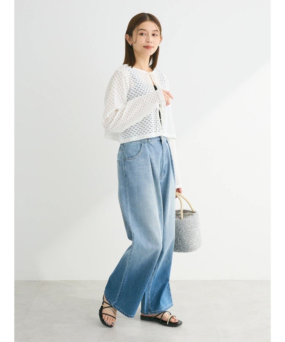 Green Parks ・ＥＬＥＮＣＡＲＥ　ＤＵＥ　２ｗａｙメッシュカーディガン 