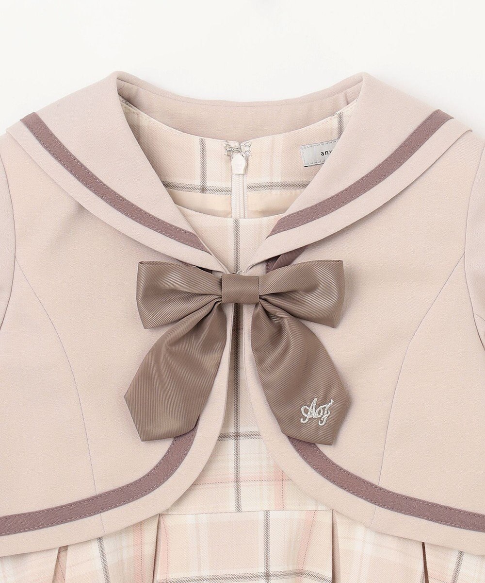 ANY KIDS ジャケット付き チェック ワンピース 