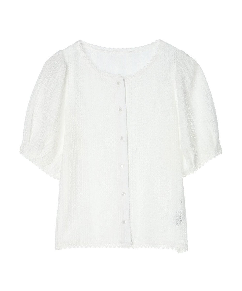 earth music&ecology コンパクトレースカーディガン 