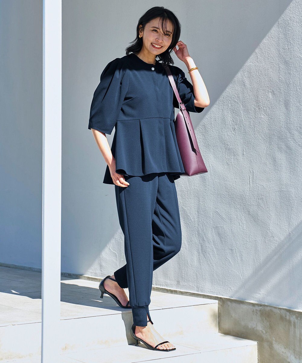 UNFILO 【VERY×UNFILOコラボ】BEAUTY MOVE ペプラムブラウス 