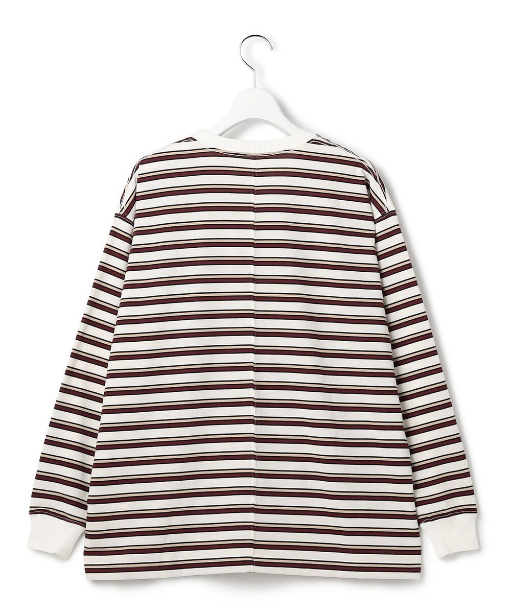 J.PRESS YORK STREET 【WOMEN】ポケットボーダーロングスリーブ Tシャツ 