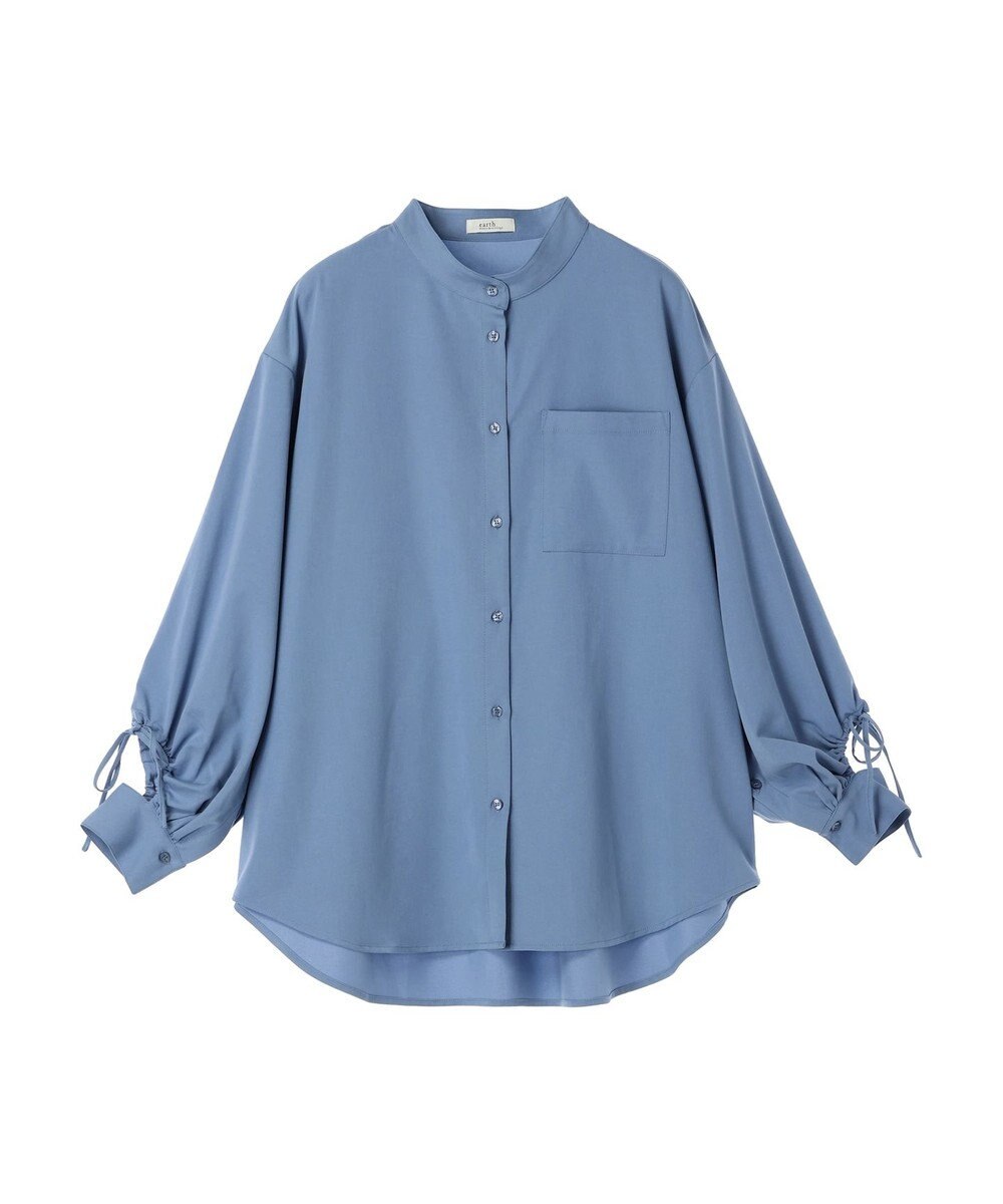earth music&ecology リボンポイントシャツチュニック 