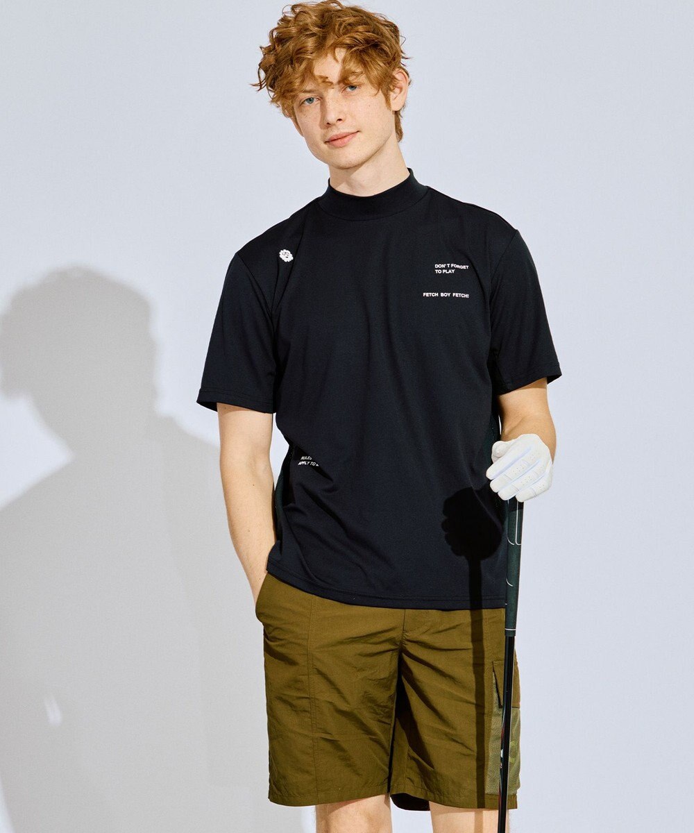 PW CIRCULUS 【吸水速乾 / UV遮蔽率96.3% UVカット / ストレッチ】【MEN】メッシュコンビモックネックT ゴルフ 