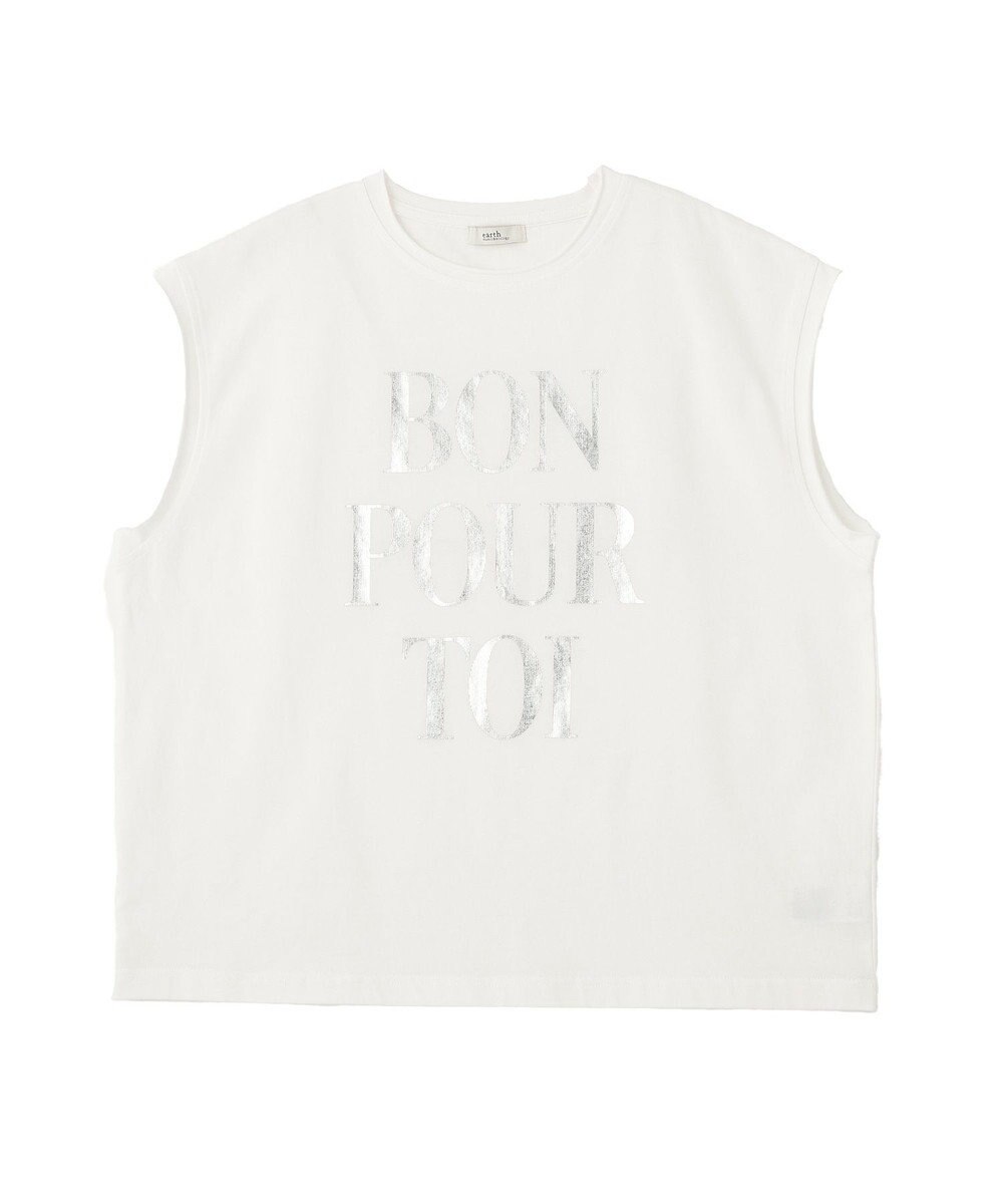 earth music&ecology 【綿100％】フレンチスリーブプリントＴシャツ 