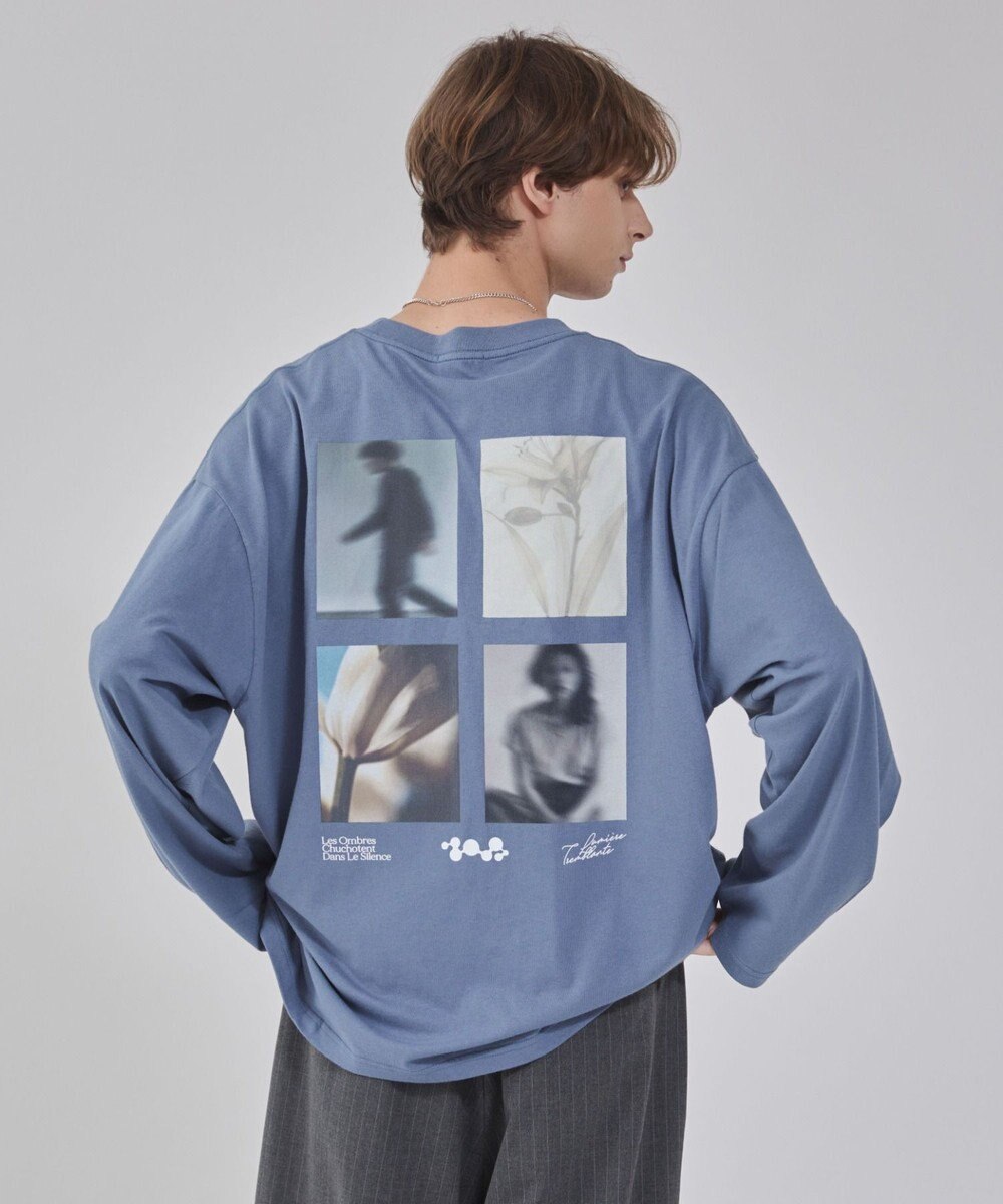 WEGO 【２点セット/ユニセックス着用ITEM】アクセ付きフォトコラージュT（LS） 