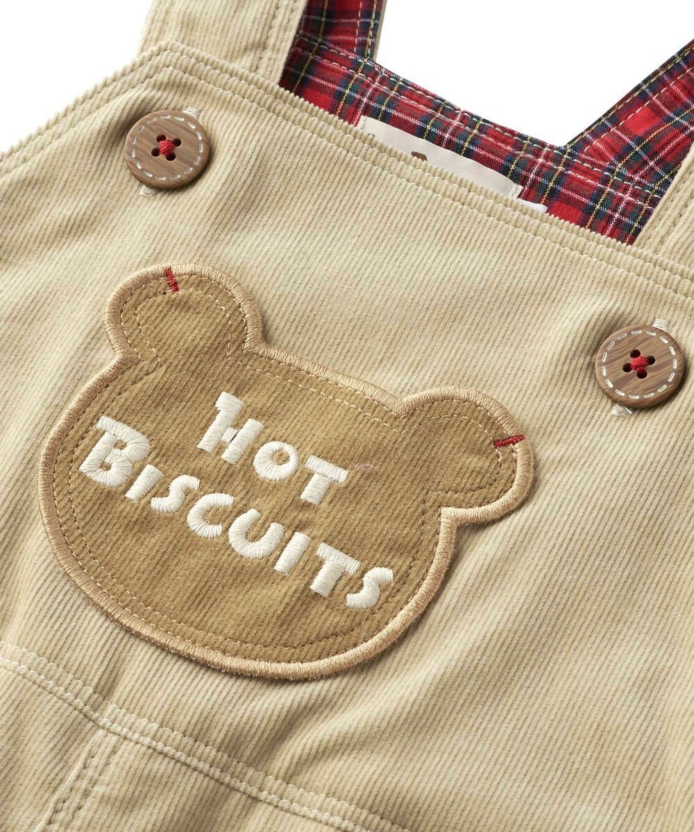70-110cm】 コーデュロイ オーバーオール / MIKI HOUSE HOT BISCUITS