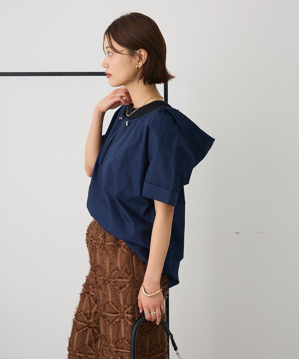 CRAFT STANDARD BOUTIQUE オーバーサイジングフード付きシャツ 