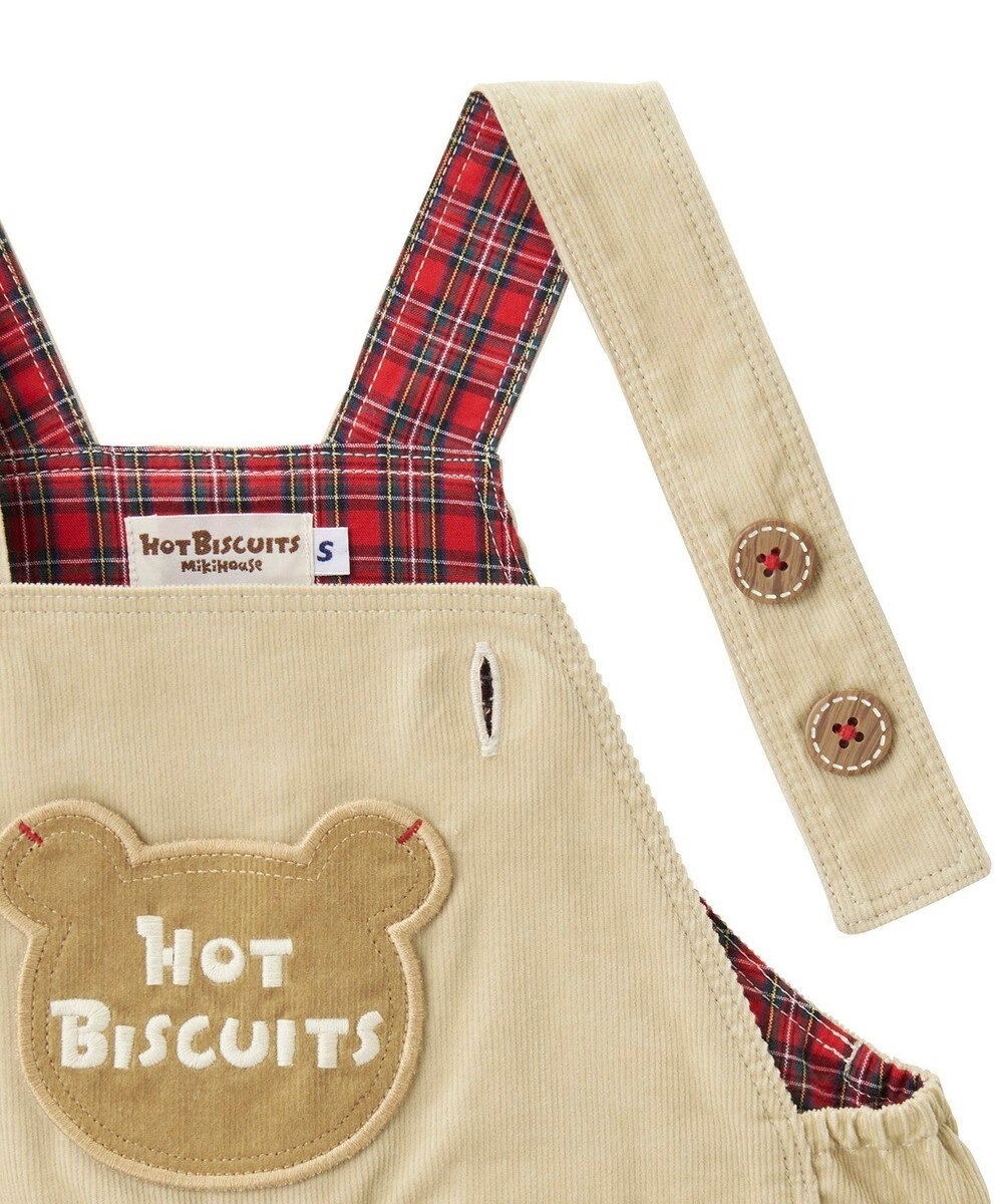 MIKI HOUSE HOT BISCUITS 【70-110cm】 コーデュロイ オーバーオール 