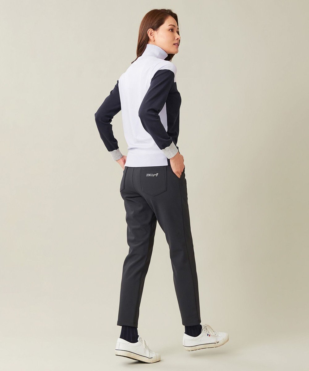 23区GOLF 冬の暖かボトム【WOMEN】ボンディング テーパードパンツ 