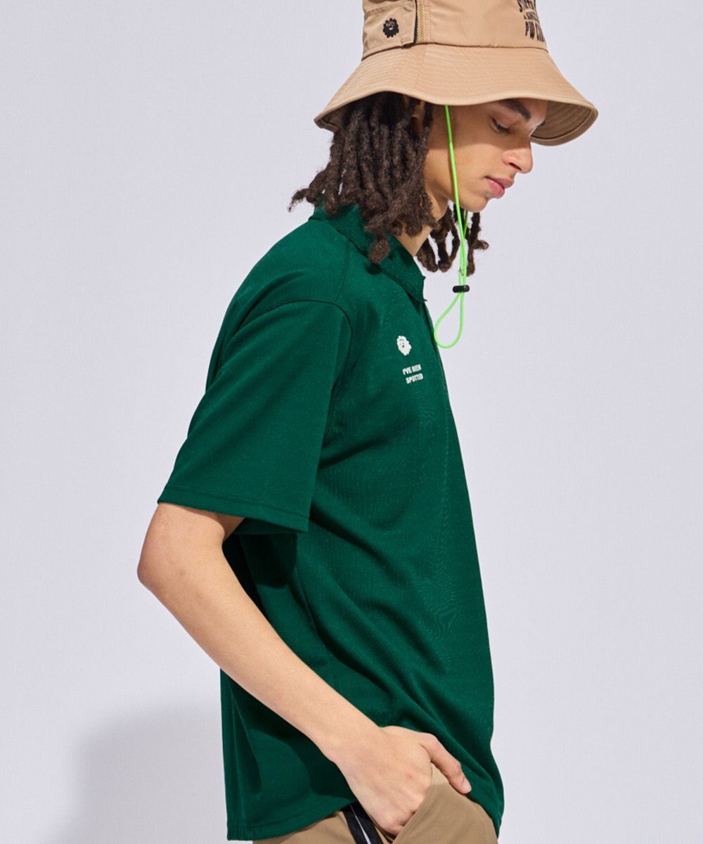 PW CIRCULUS 【MEN】ミニワッフル鹿の子ポロ ゴルフ 