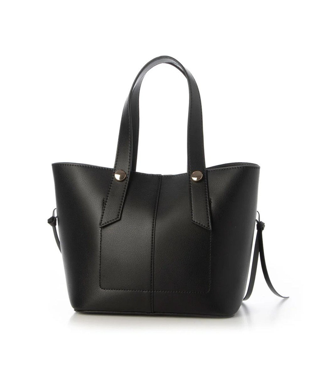 UNBILLION cachecache スタッズポイント両面合皮2wayトートバッグ 