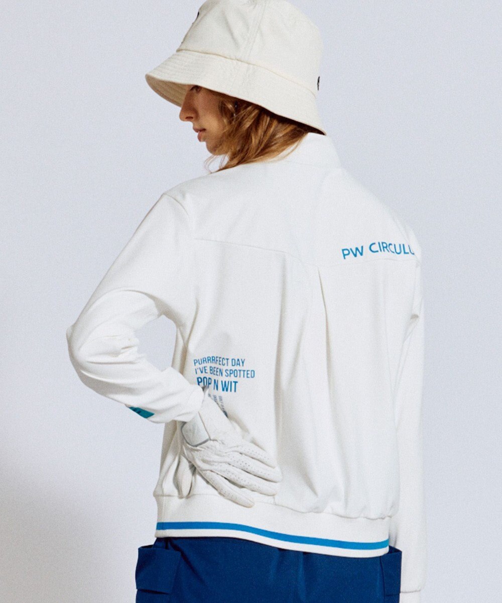 PW CIRCULUS 【吸水速乾 / UV遮蔽率99.5% UVカット / ストレッチ】【WOMEN】ハーフジップロングスリーブモックネックT ゴルフウェア レディース 