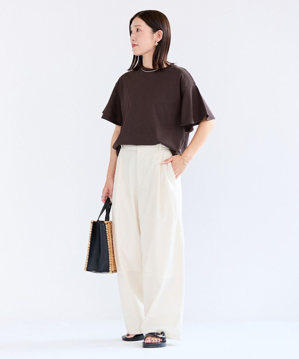 UNFILO フレアスリーブ Tシャツ 