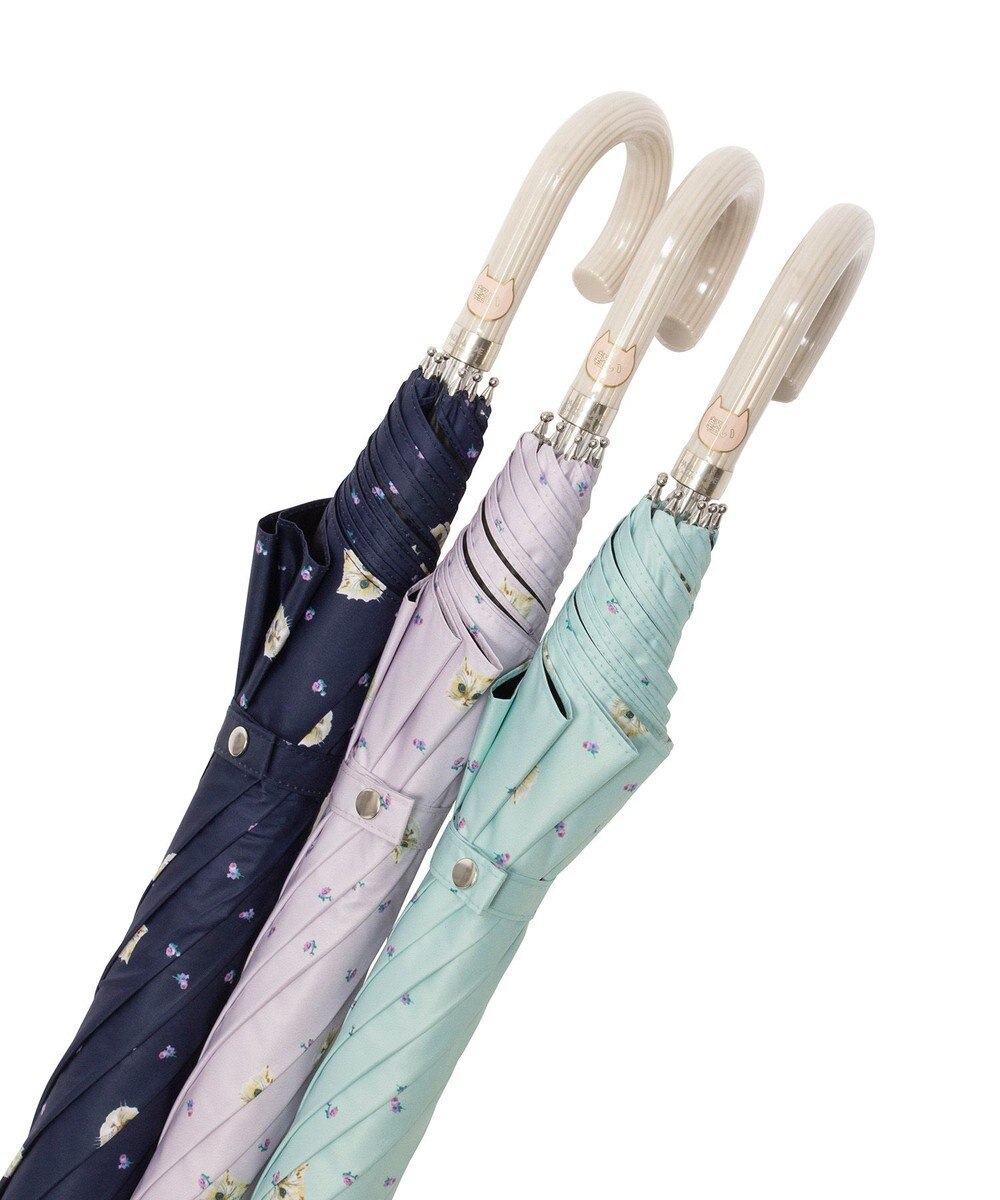 MOONBAT 【一級遮光/軽量】PAUL & JOE 晴雨兼用 日傘 長傘 ジプシー 総柄 