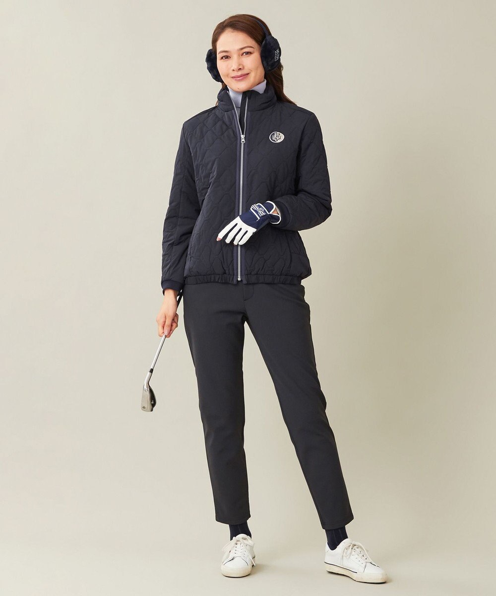 23区GOLF 冬の暖かボトム【WOMEN】ボンディング テーパードパンツ 