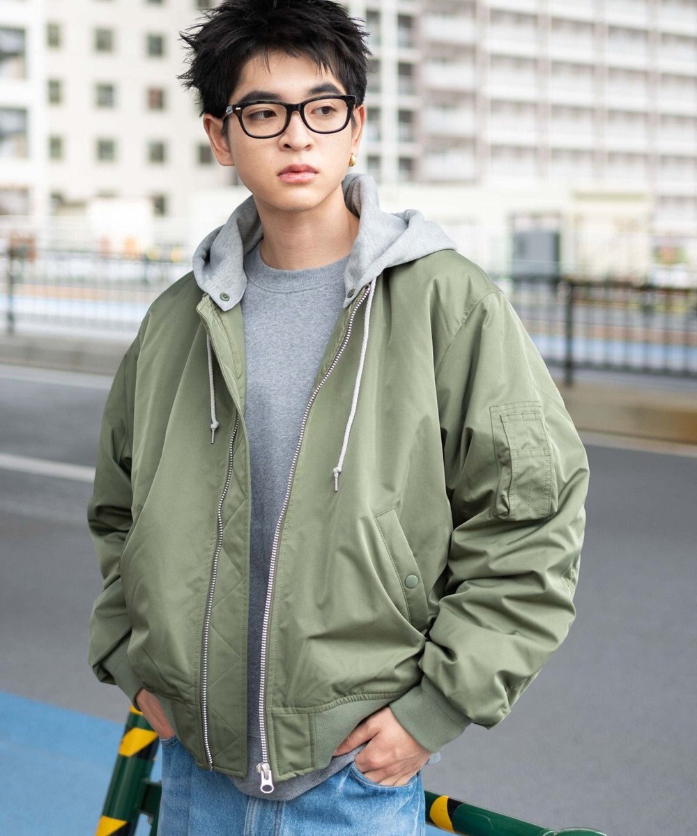 WEGO 【ユニセックス着用ITEM】パテッドフードMA－1 