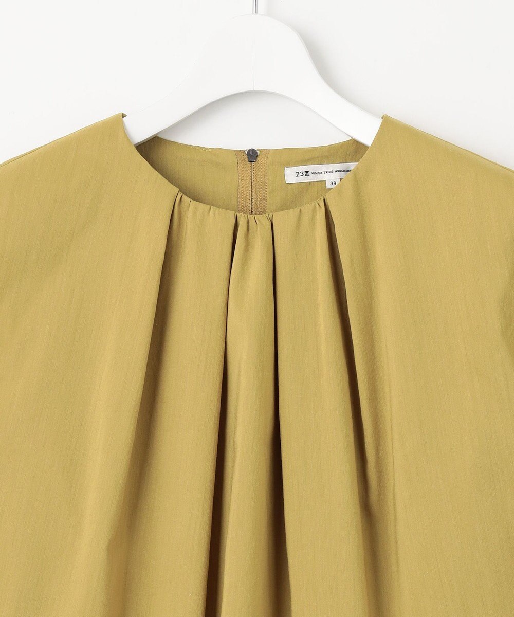 23区 【接触冷感/洗える】ストレッチラミータフタ ワンピース 