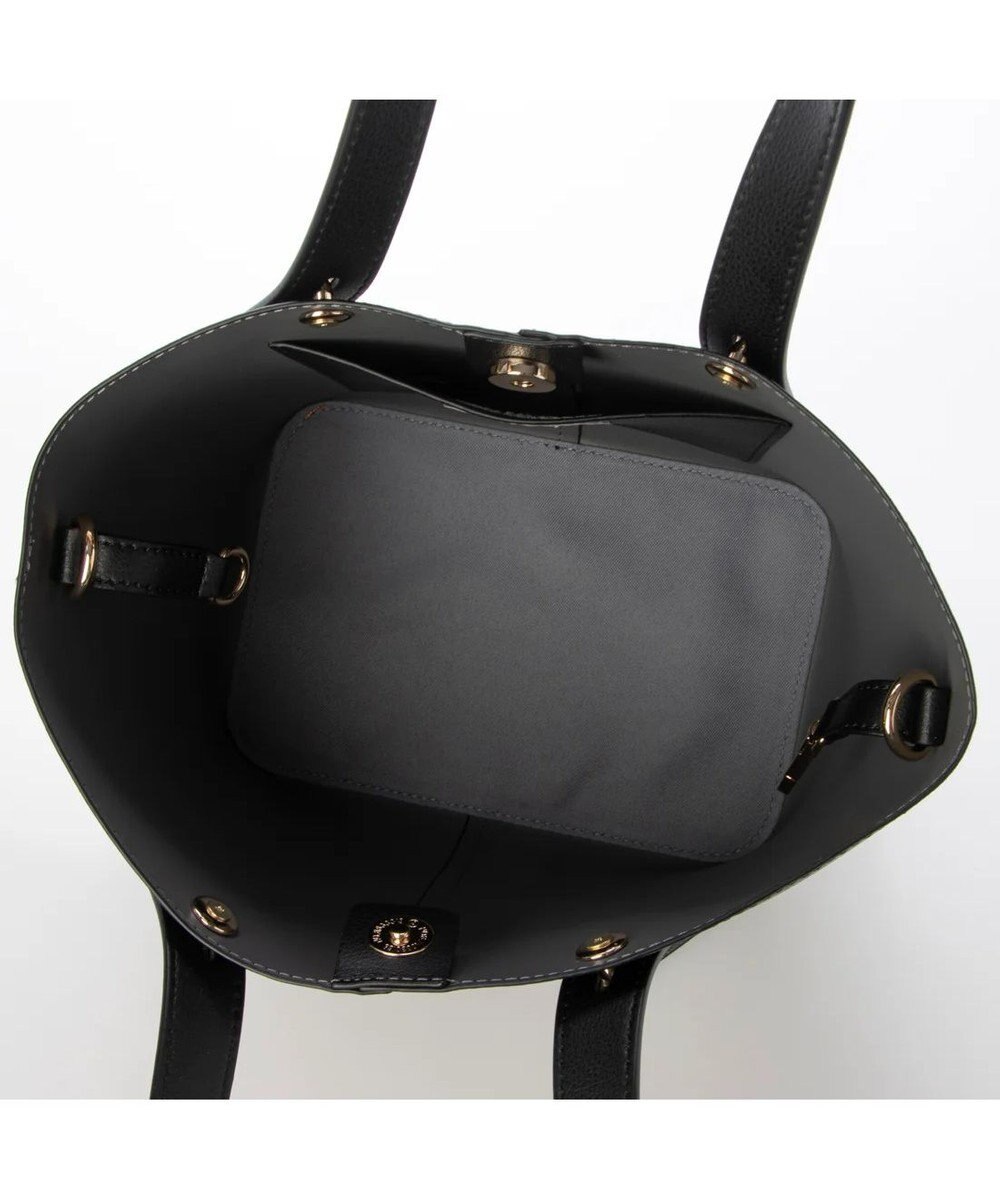 UNBILLION cachecache スタッズポイント両面合皮2wayトートバッグ 