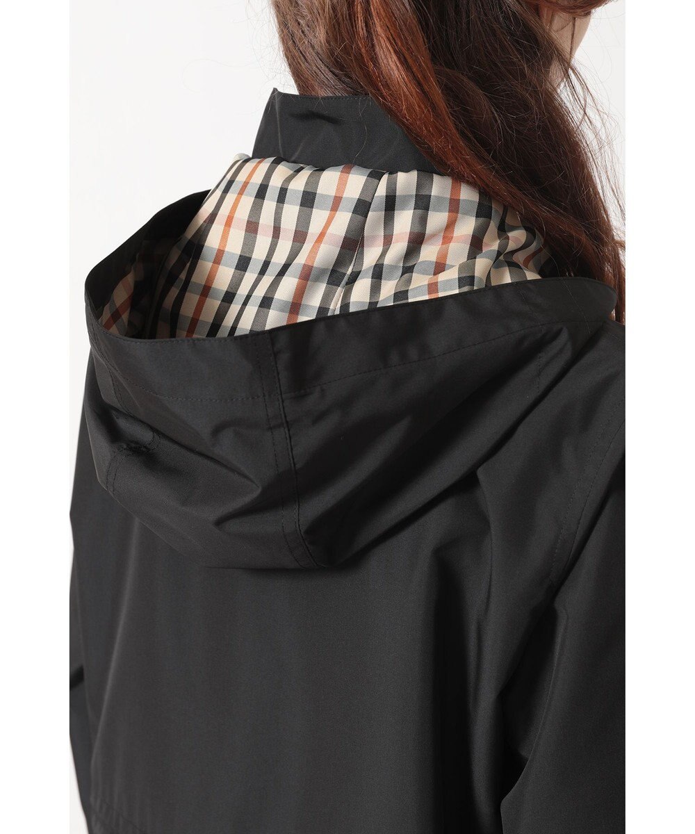 DAKS フーデッドライトタフタブルゾン 