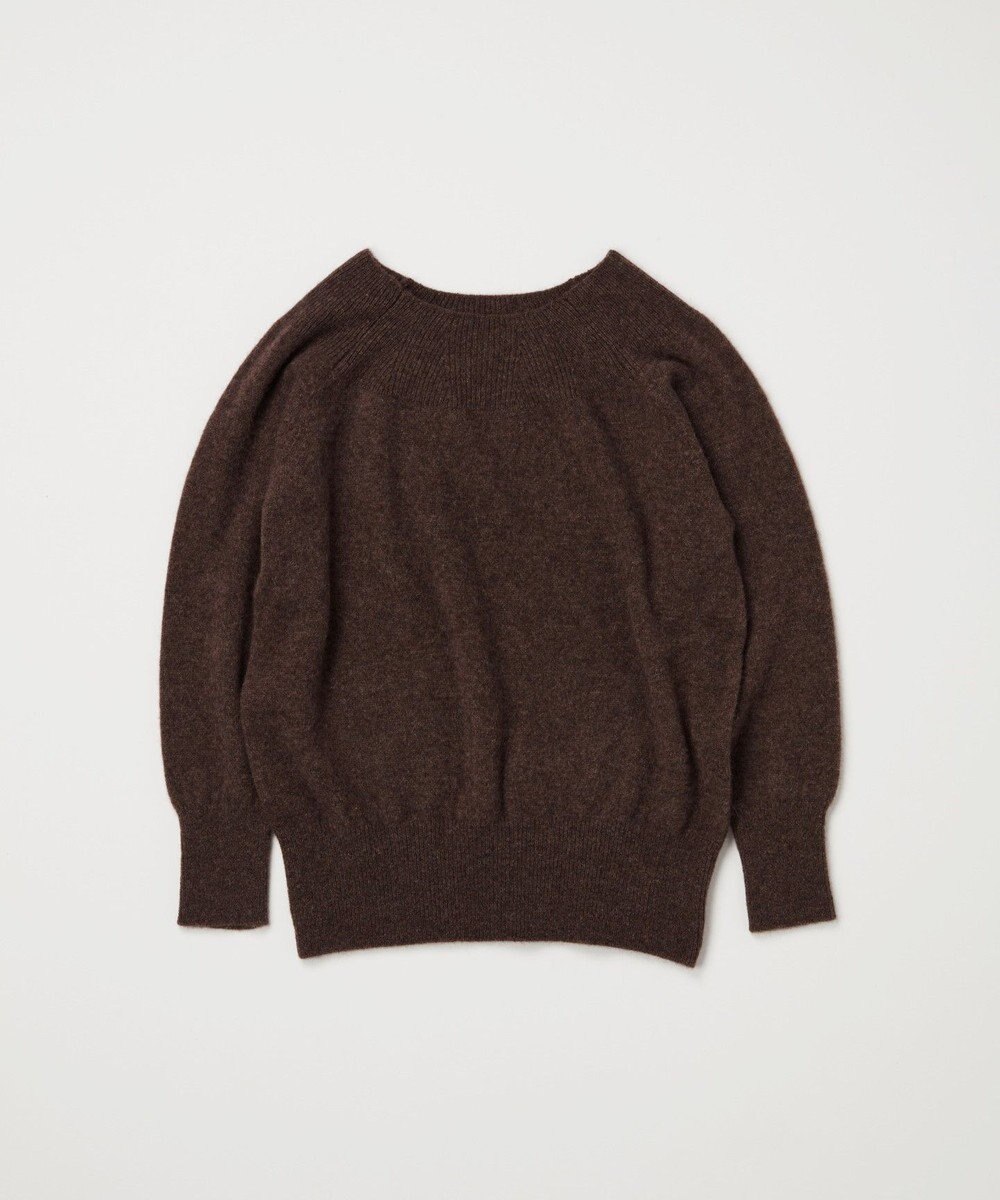 TOQUE 〈大草直子さんアドバイザー〉ベビーアルパカ×ウール縮絨ニットラグランスリーブ 