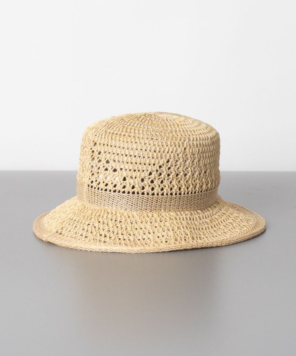 AURORA LANVIN en Bleu ランバン オン ブルー 手編み風ペーパーサーモ中ツバ ハット 