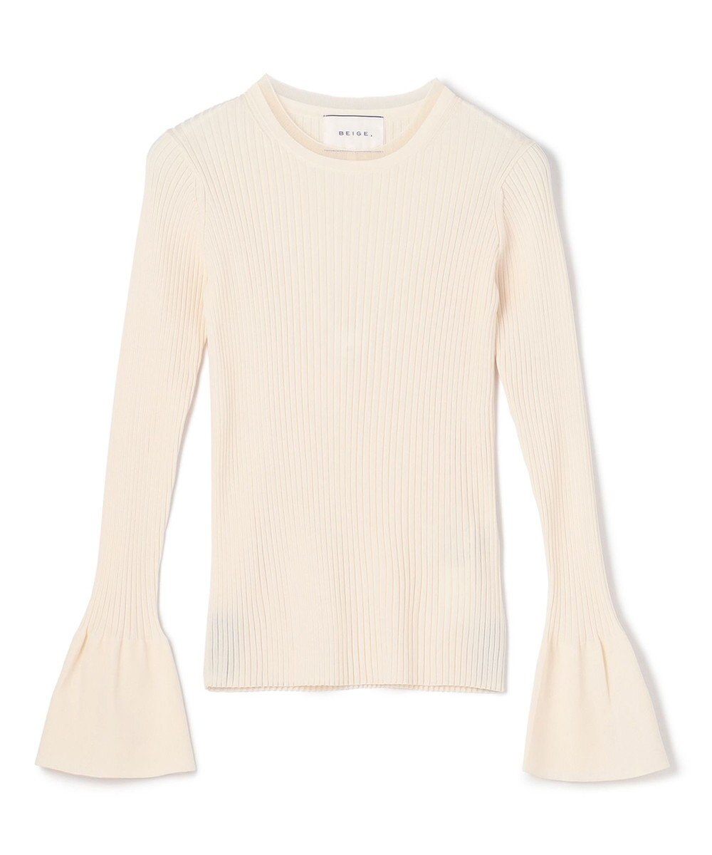 BEIGE， HANNA / リブニットトップス 