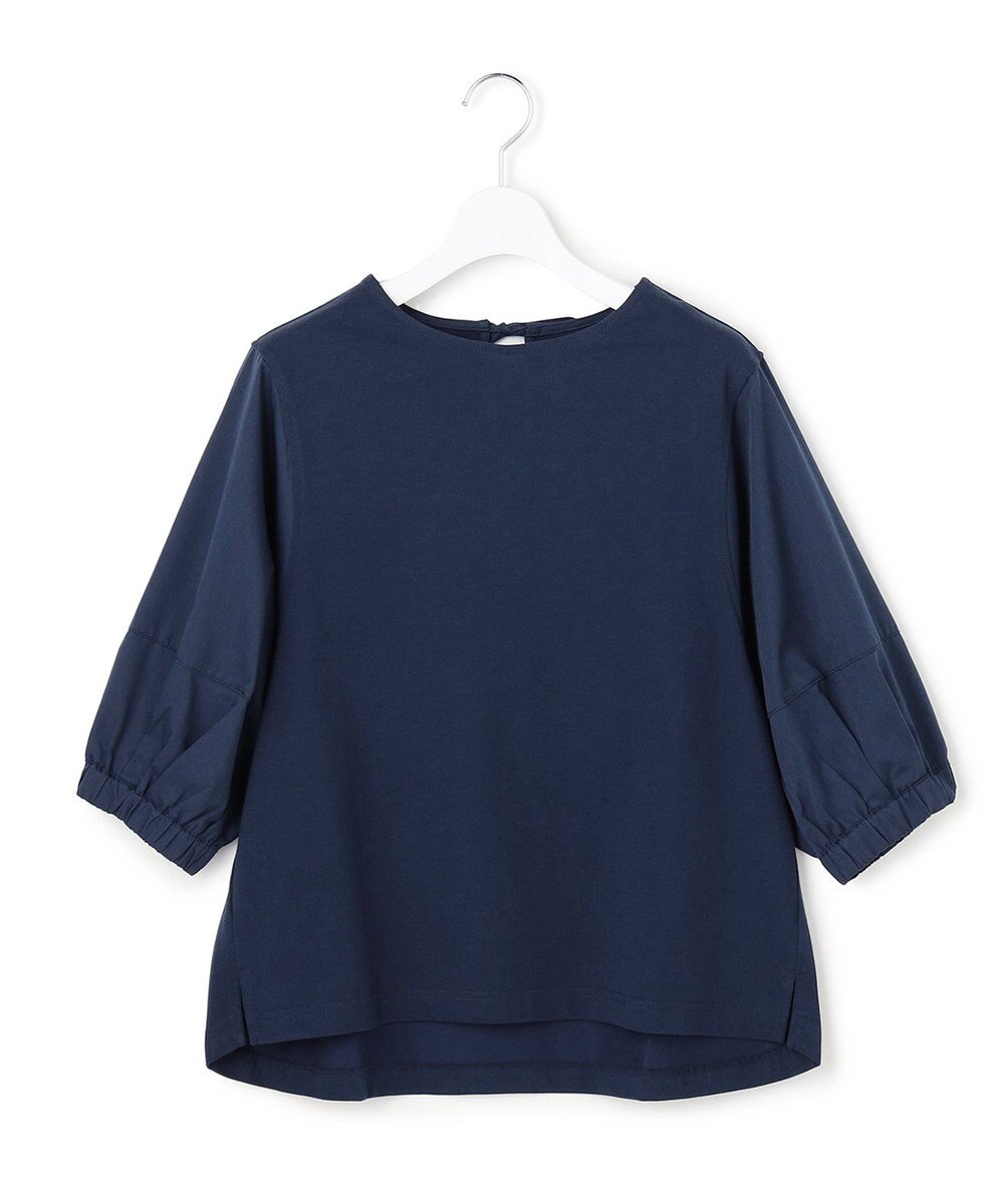 J.PRESS YORK STREET 【WOMEN】ファブリックスリーブ プルオーバー 