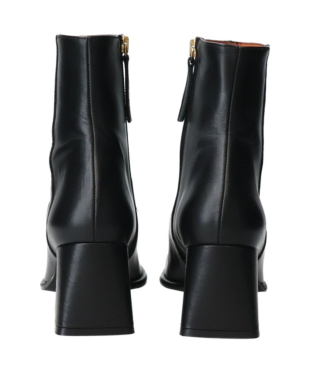 INTER-CHAUSSURES 【ANGEL ALARCON】フレアヒールセンターシームショートブーツ 