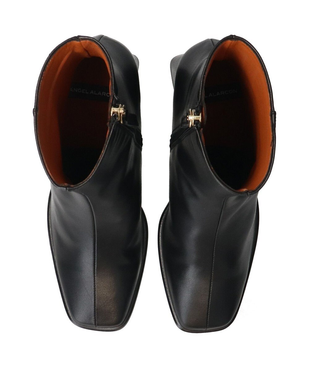INTER-CHAUSSURES 【ANGEL ALARCON】フレアヒールセンターシームショートブーツ 