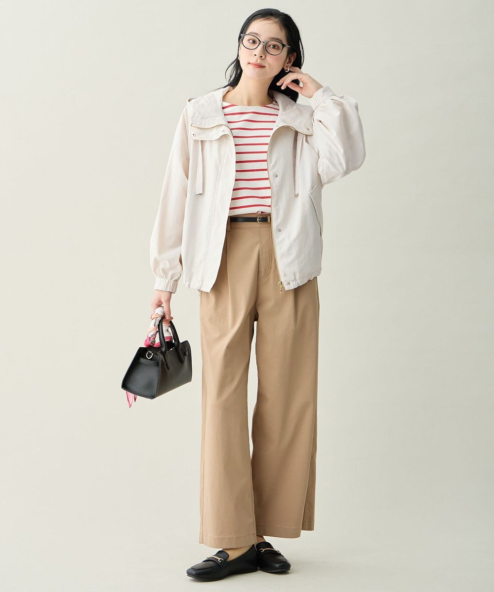 ANY L コクーンボーダープルオーバー 