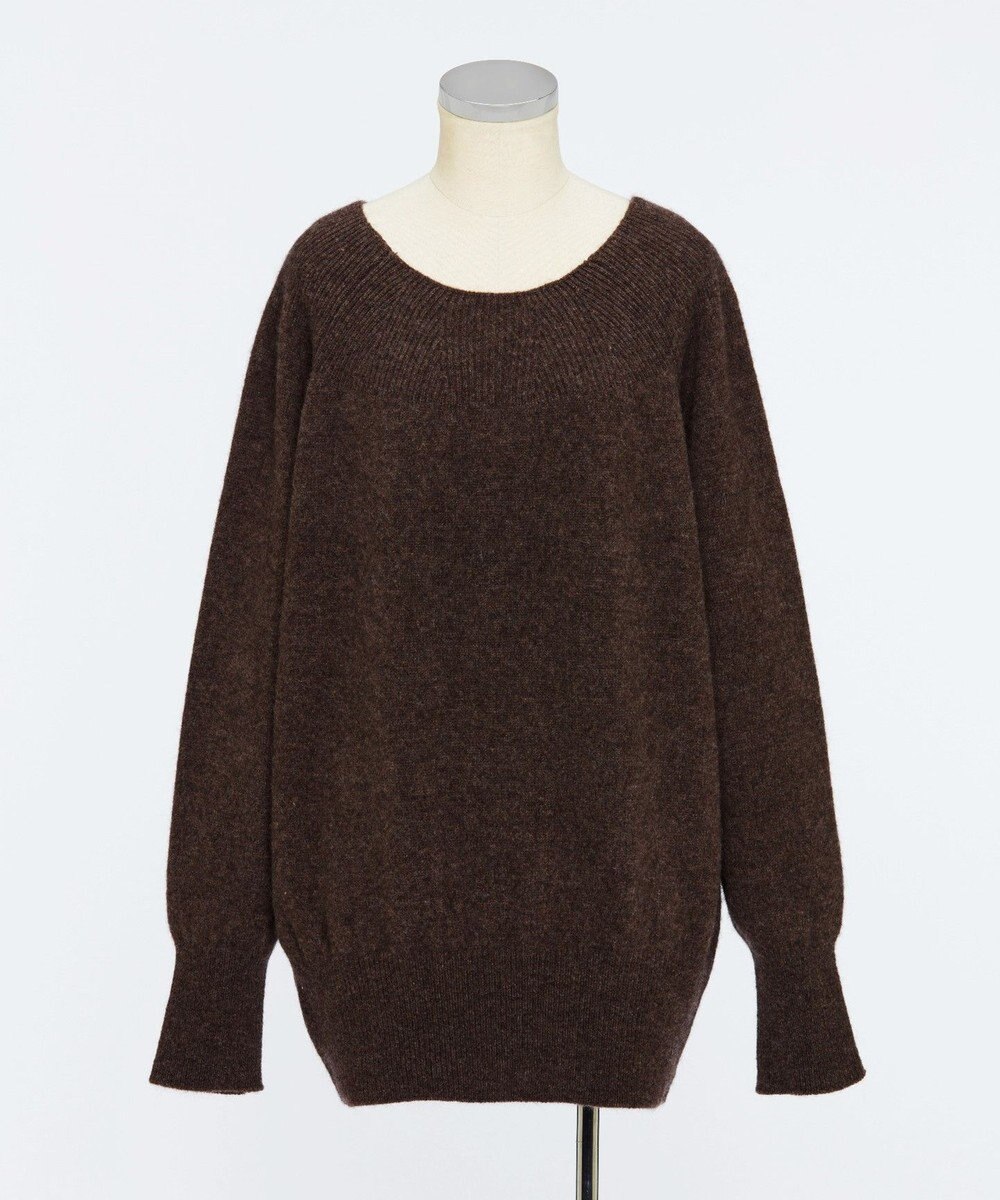 TOQUE 〈大草直子さんアドバイザー〉ベビーアルパカ×ウール縮絨ニットラグランスリーブ 