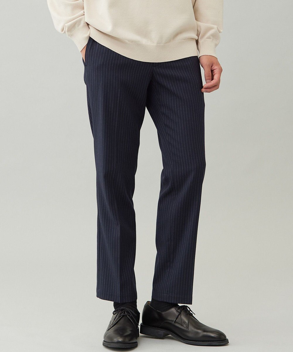 UNFILO MENS 【OCEANS 雑誌・web・YouTube 掲載】FLANNEL TOUCH 機能美パンツ スリム 