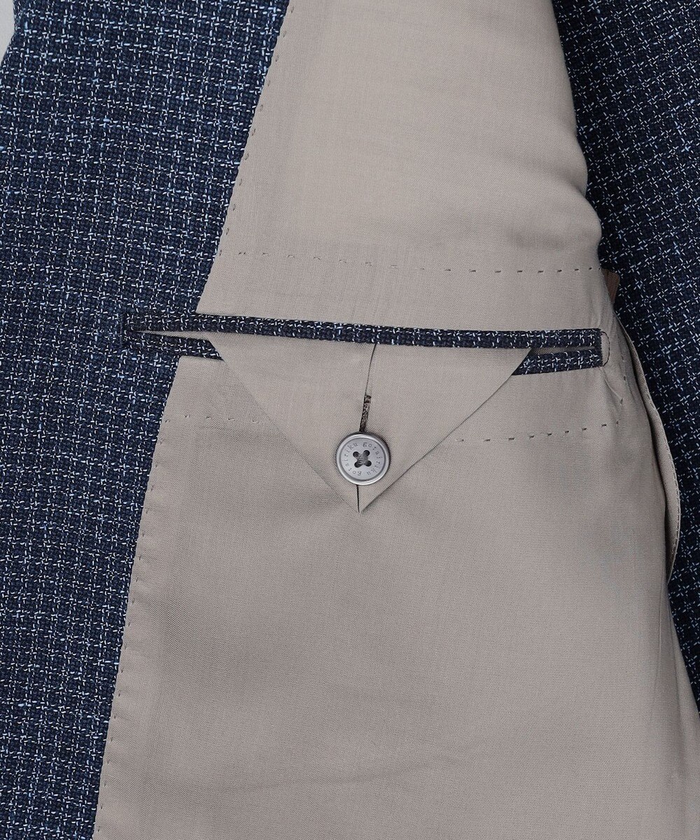 GOTAIRIKU 【尾州】ストレッチメッシュジャケット_千鳥格子柄 