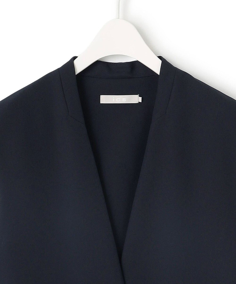 ICB L 【UVケア・接触冷感・速乾・防シワ・洗える】 FluidBackSatin ジレ 