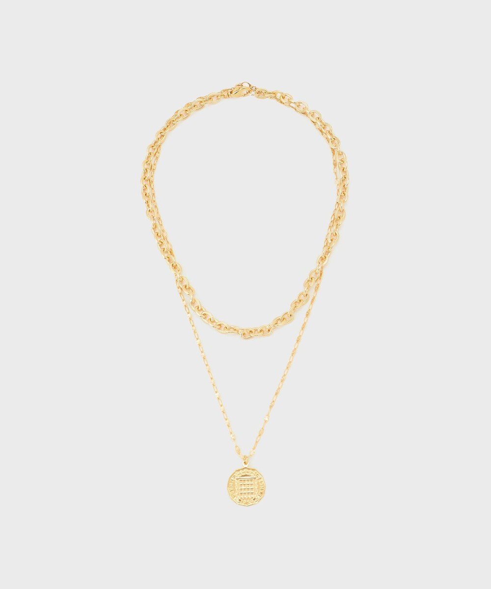 GRACE CONTINENTAL コインダブルネックレス 