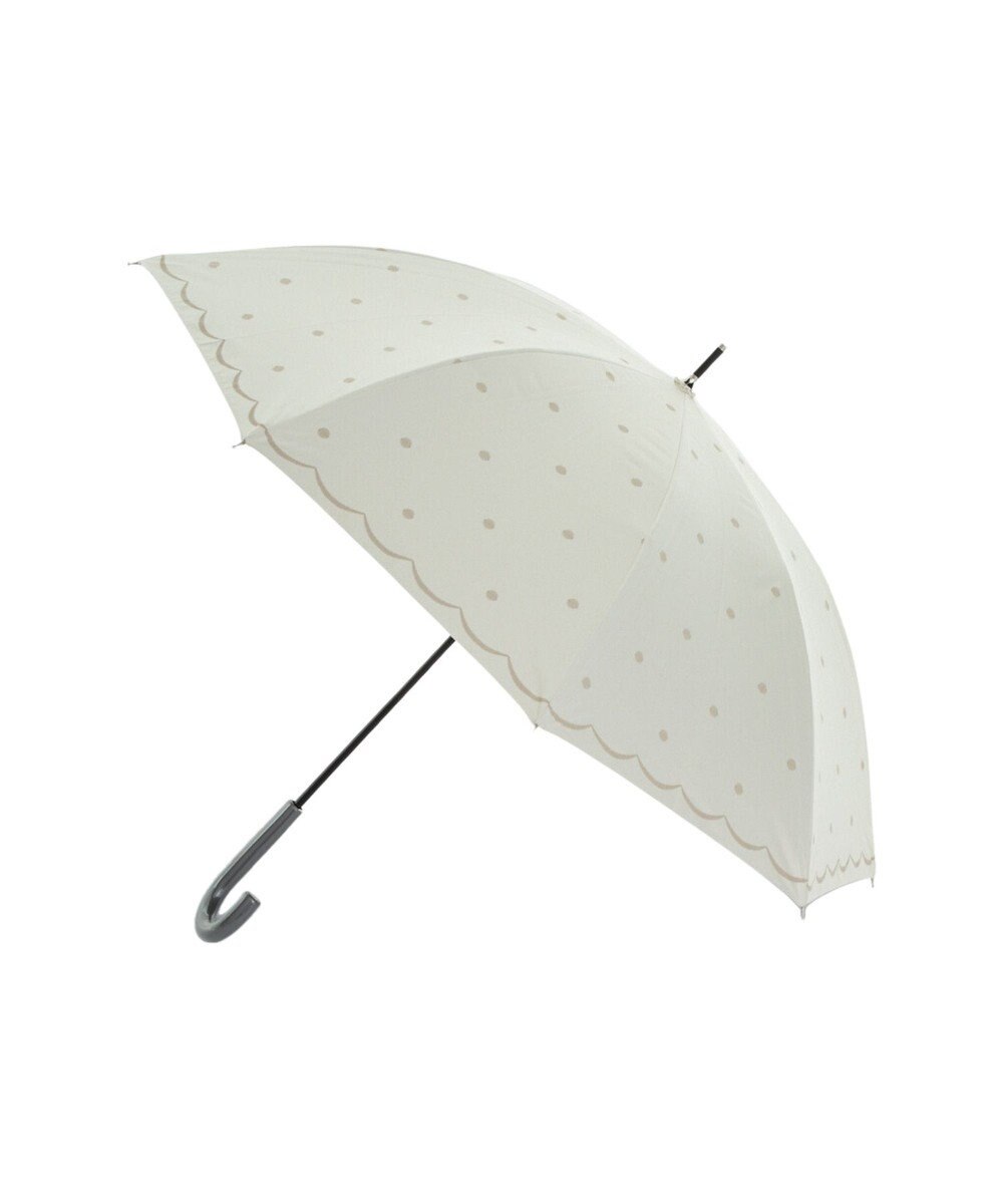 MOONBAT 晴雨兼用日傘 長傘 ドット×スカラー／遮光 遮熱 UV 