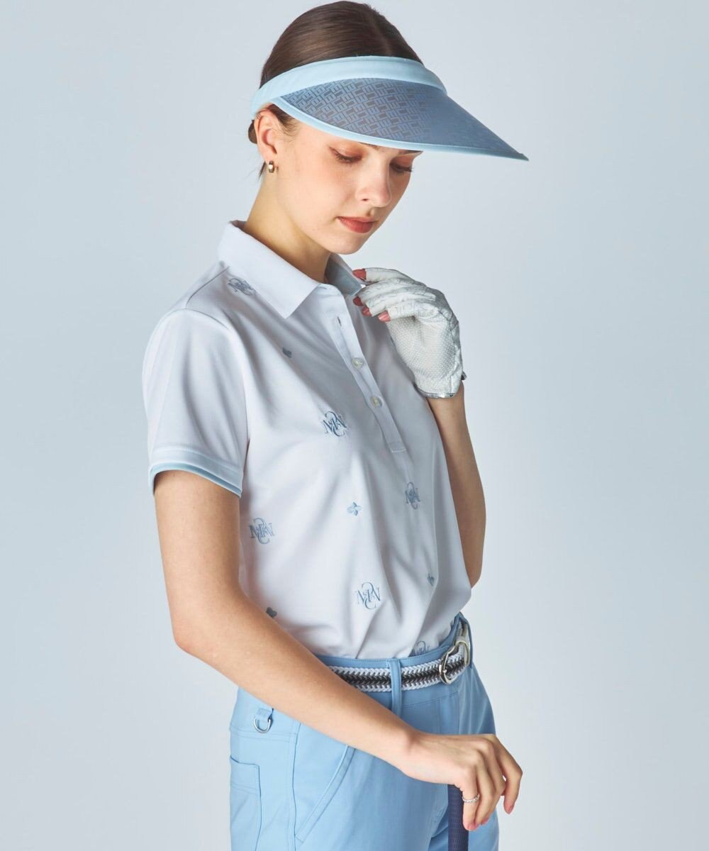 FILA GOLF／marie claire 【Marie claire sports】ロゴ刺繍半袖ポロシャツ 