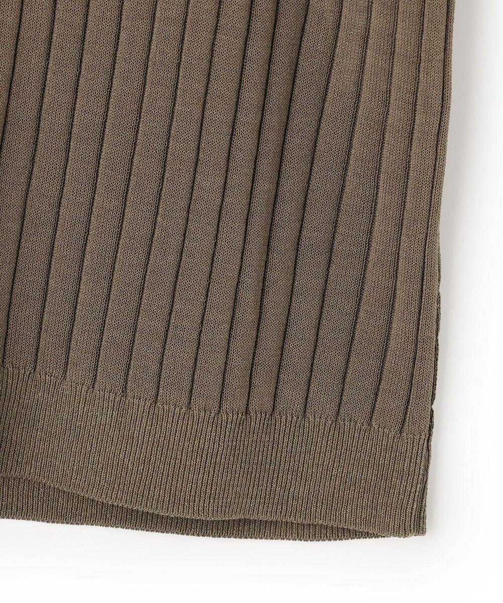 23区 【先行予約】ワイドリブ 五分袖 ポロニット 