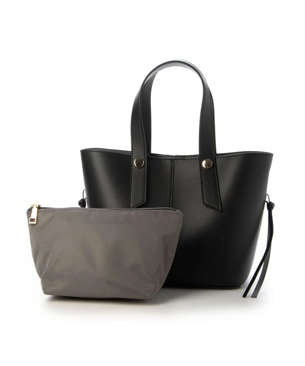 UNBILLION cachecache スタッズポイント両面合皮2wayトートバッグ 