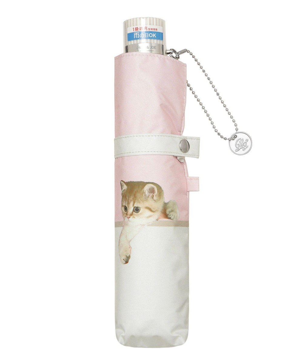 MOONBAT 【軽量】PAUL & JOE 晴雨兼用日傘 折りたたみ傘 スウィンギングヌネット 一級遮光 遮熱 UV 