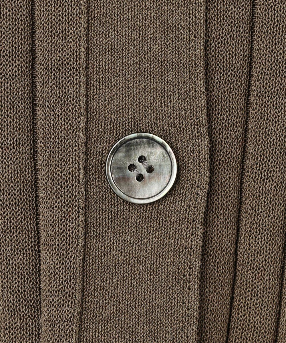 23区 【先行予約】ワイドリブ 五分袖 ポロニット 