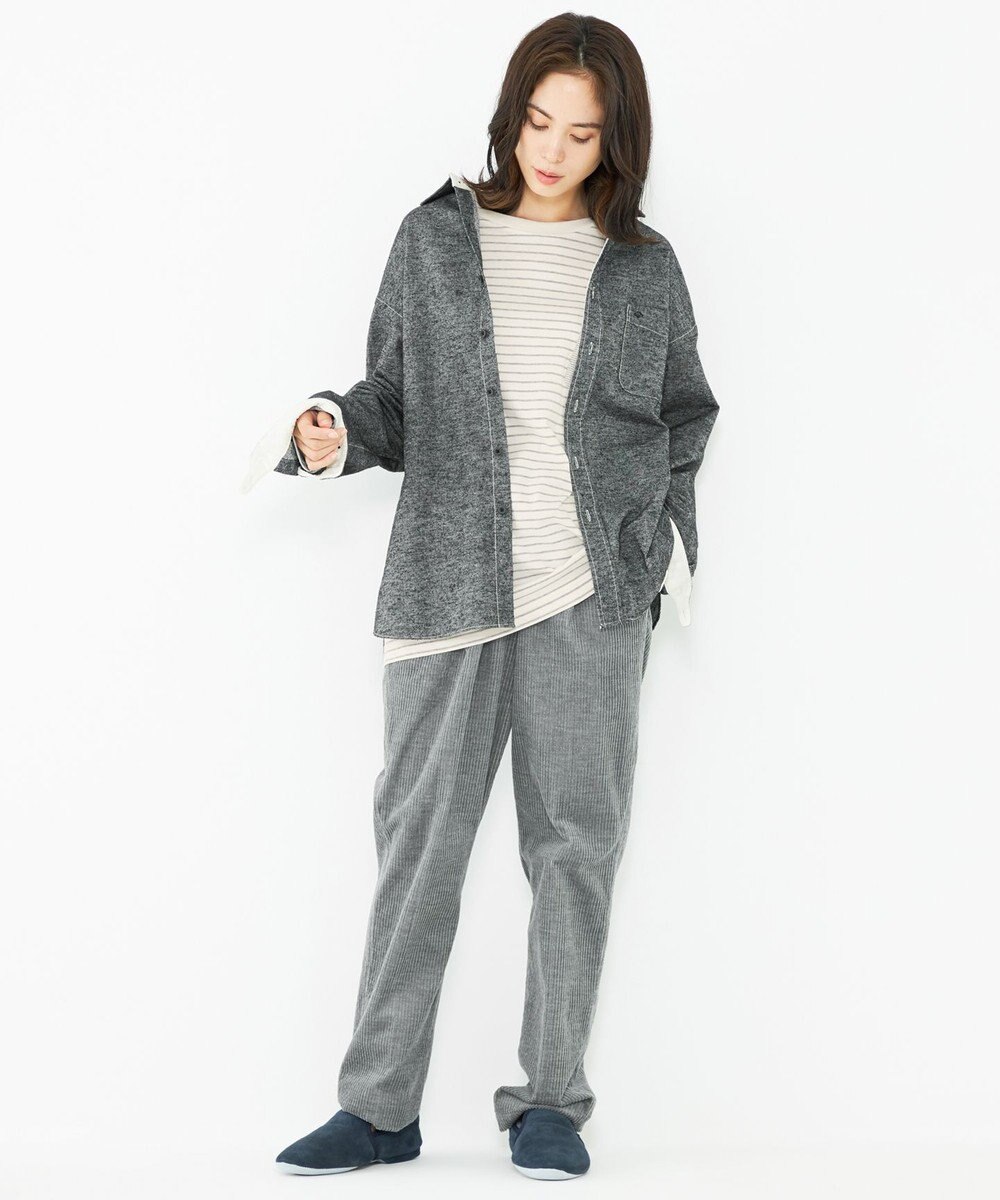 JOSEPH ABBOUD MOUNTAIN 【SPACE／UNISEX】OGスラブシャンブレー シャツ 