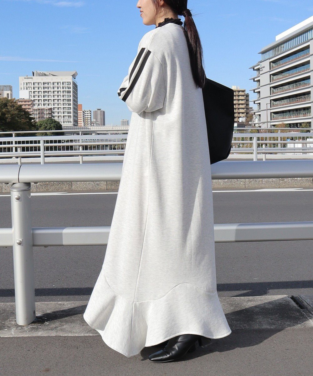 CRAFT STANDARD BOUTIQUE ライン入り裾フリルワンピース 