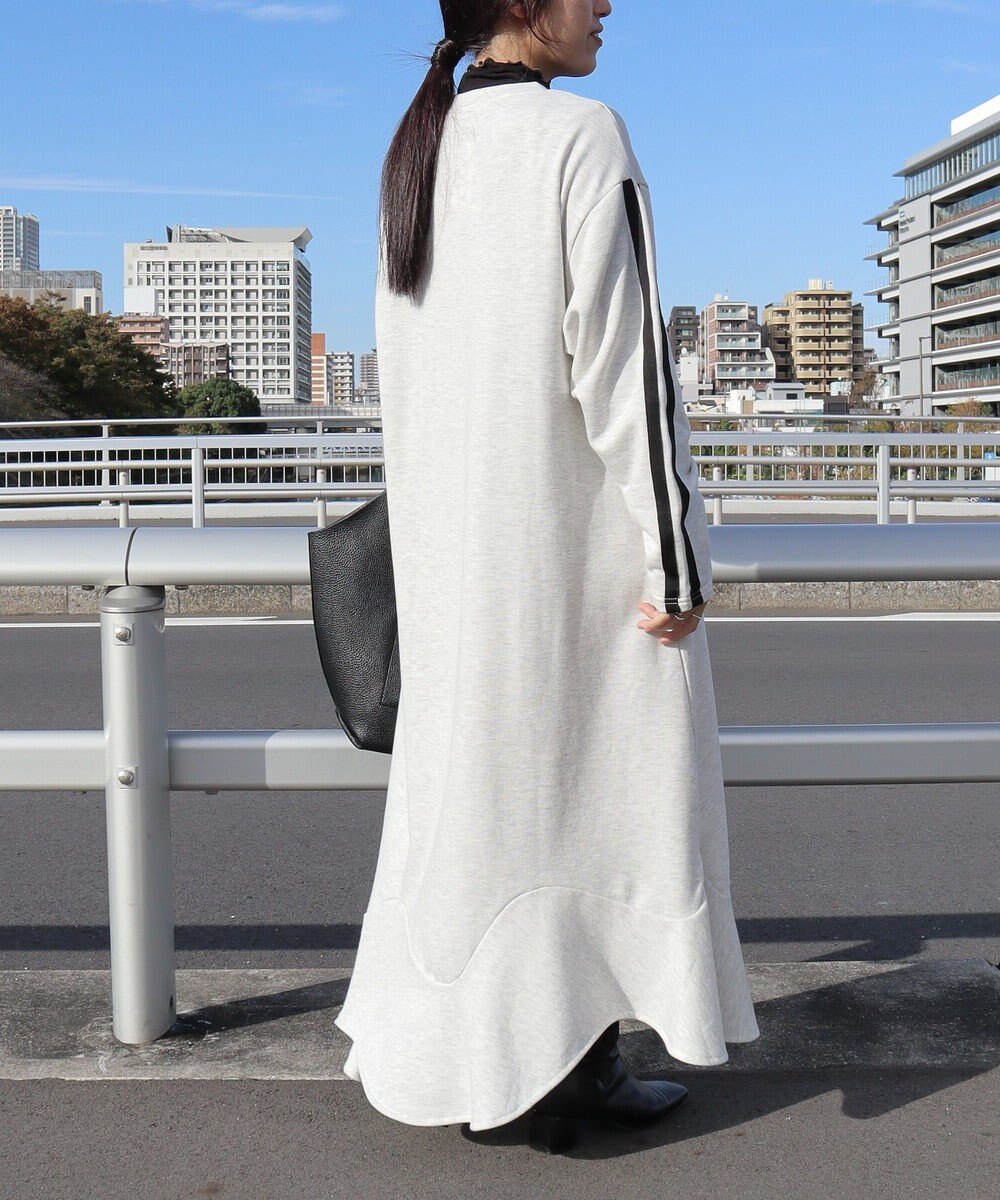 CRAFT STANDARD BOUTIQUE ライン入り裾フリルワンピース 