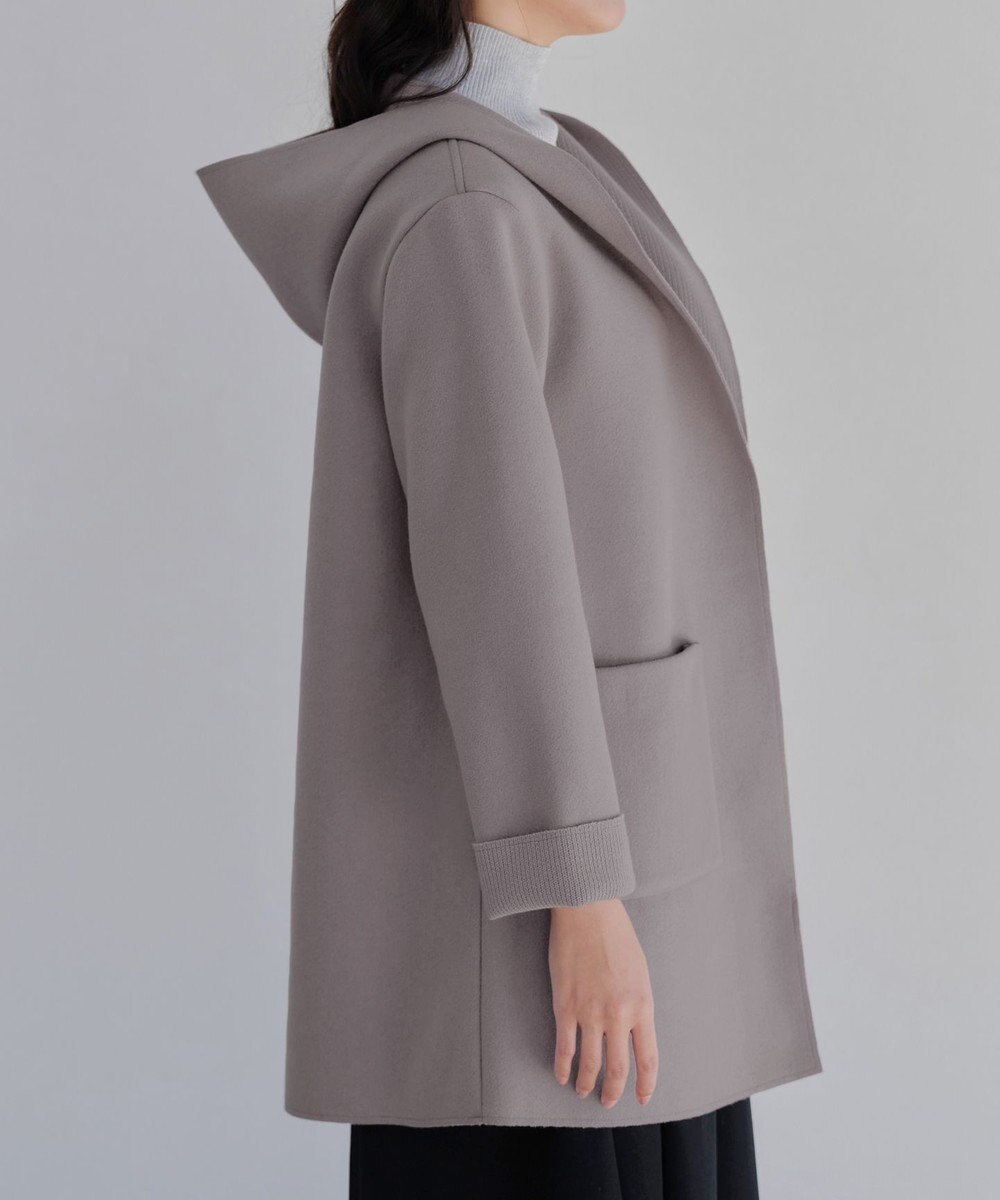 Tiaclasse ダブルフェイスニットロングコート 